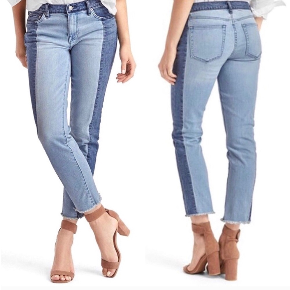 Gap 1969 Real Straight Two-Tone Jeans